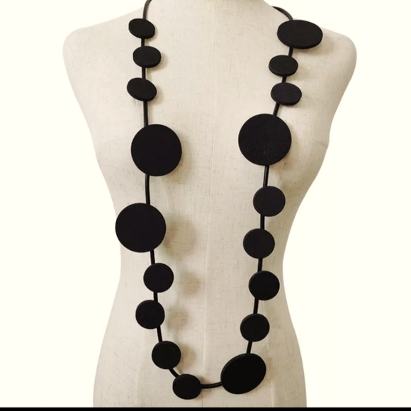 Other - FESTIVAL Art piece in black rubber. Statement necklace.  NEVER WORN.